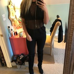 Black sheer top from urban outfitters